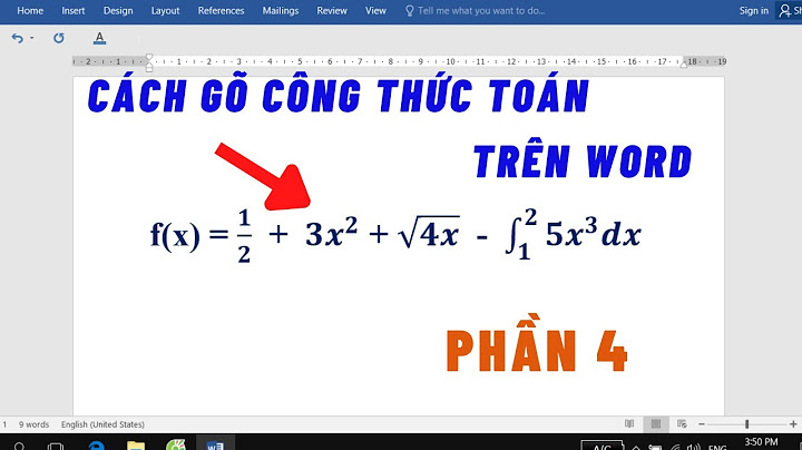 Cách gõ công thức toán học trong powerpoint 2023 năm 2024