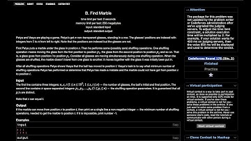 285B. Find Marble || Codeforces Round 175