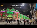Melbourne views at night city walking tour autumn edition