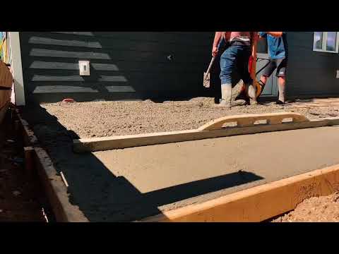 Wood plank concrete