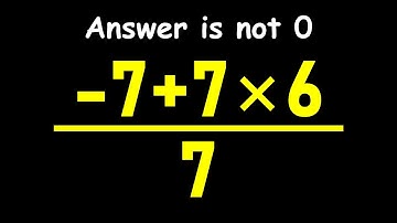 Most People Get This Math Question Wrong!