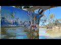 LARGE PLEIN AIR From a French Easel // Tranquility in the Australian Bush  / Knife painting in Oils