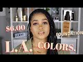 WORTH MY $6.00 ?? | LA COLORS (SHOCKING) FOUNDATION 'CAFE' | SIMPLE DATE NIGHT LOOK
