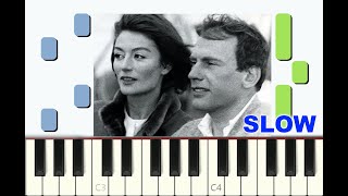 Slow Piano Tutorial Un Homme Et Une Femme Francis Lai 1966 Avec Partition Gratuite pdf