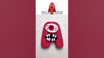 I made Sprunki OC A phase 2 (from Alphabet Lore) #sprunkioc #alphabets #diycrafts #clay @cactukk