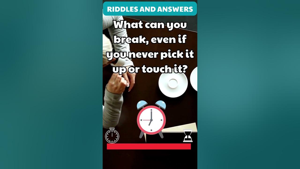 What Can You Break But Never Touch