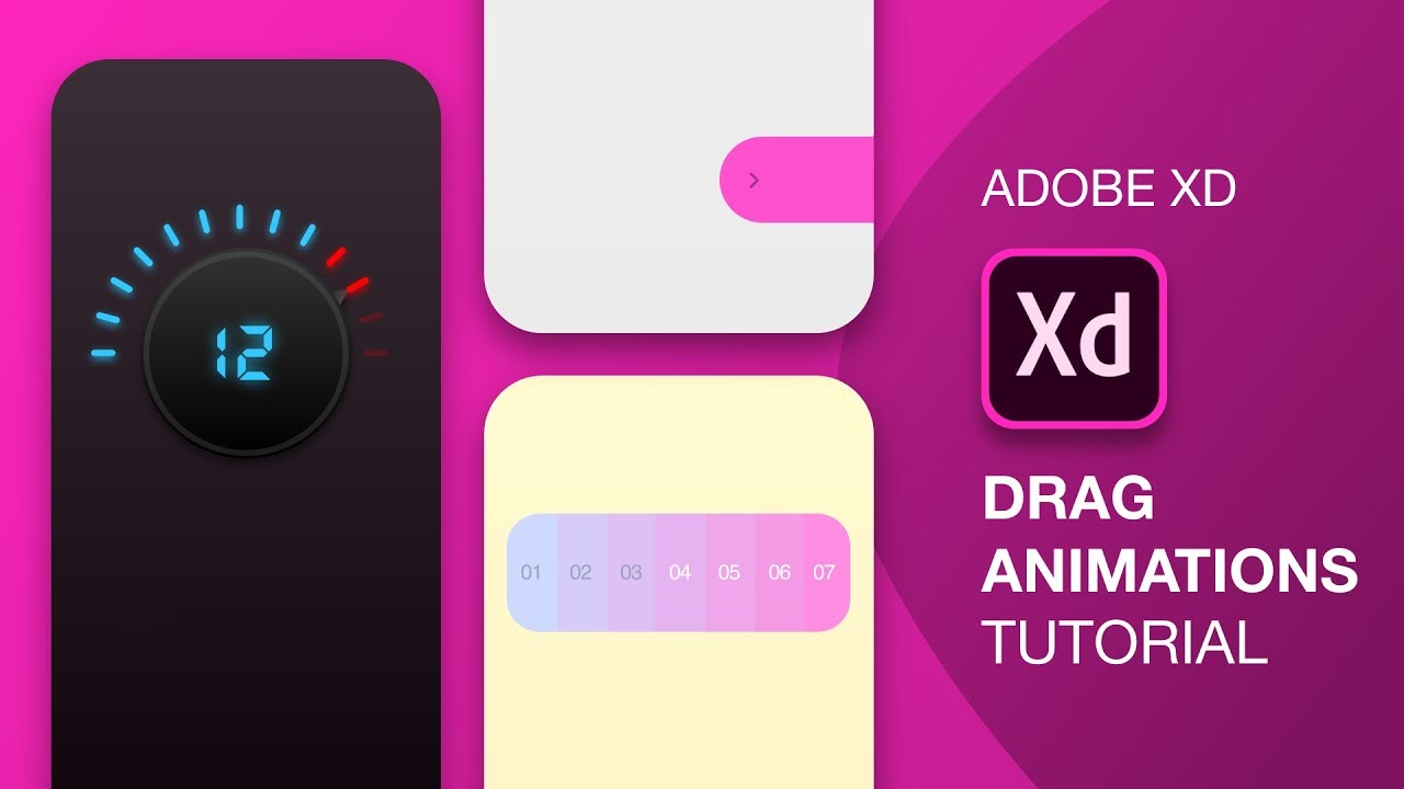 Cool Drag Animations In Adobe Xd Drag Interactions Design Weekly Youtube