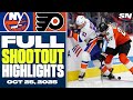 New York Islanders at Philadelphia Flyers | FULL Shootout Highlights - October 25, 2025