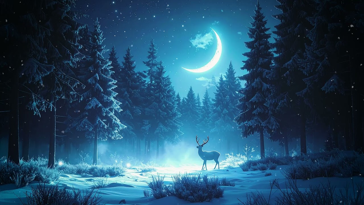 Nature Sounds for Deep Sleep | Winter Moon