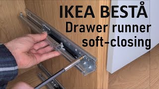 How to install Ikea Besta soft closing drawer