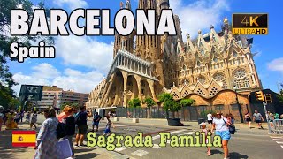 SAGRADA FAMILIA 🇪🇸 - Walking tour 4K - BARCELONA, Spain - UNESCO Site