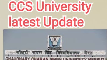 CCS UNIVERSITY 2021 admission ||  ccsu news update today || ccs update /ccs results 2021 results