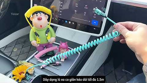 Cáp sạc lò xo 4in1 tiện lợi gọn gàng cho các xế yêu ạ 