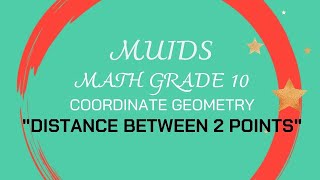 MUIDS : distance between 2 points ( Math grade 10 : อธิบายไทย ชีทอังกฤษ )