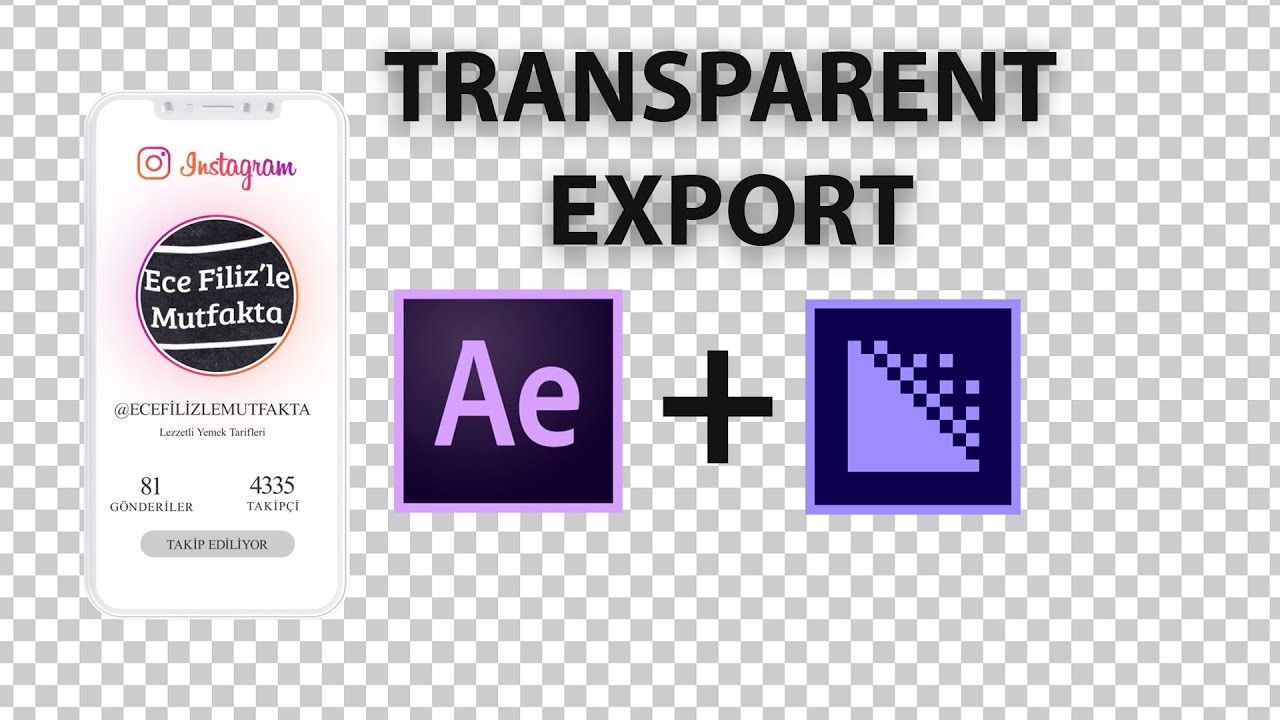 Mp4 Export Transparent Background With After Effects + Media Encoder