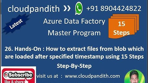 26. Hands-On : How to copy latest file or last modified file using ADF pipeline || Step-By-Step
