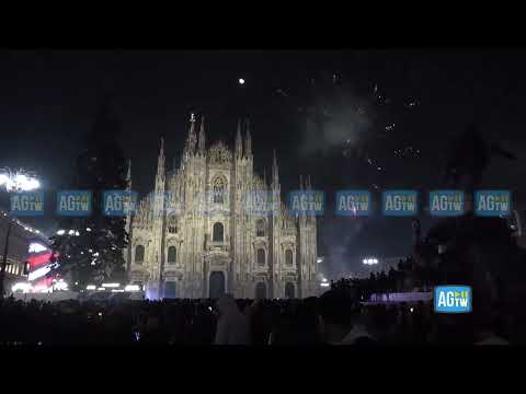 Milano, i festeggiamenti in piazza Duomo nell'ultima notte del 2023