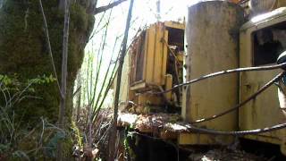 Video Tour of Abandoned Madill Yarder on Mack LRSW Truck Carrier