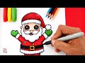 Cómo dibujar y pintar a PAPÁ NOEL (Santa Claus) utilizando marcadores | Navidad 2020