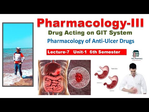 Pharmacology of Anti ulcer drugs | Omeprazole PPI Sucrlfate Antacids | L-7 Unit-1