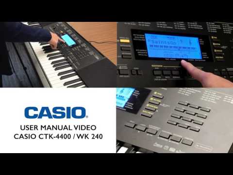 1.3 - Casio CTK-4400/WK-240 Tutorial - Lesson Function