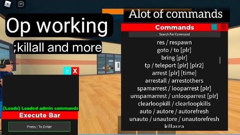Working Roblox script Admin Commands for prison life| Pastebin 2022