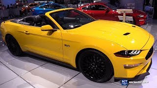 2018 Ford Mustang GT Premium Convertible - Exterior Interior Walkaround - 2018 Detroit Auto Show