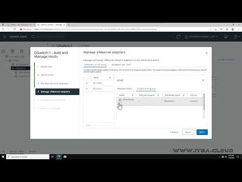 Migrating VMkernel port