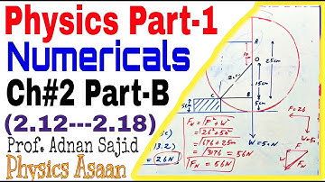 Physics Numerical Ch 2 Vectors and Equilibrium/FSc Physics Part 1