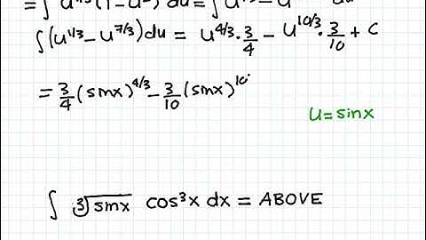 SFU Math 152 tutor Trig. Integrals 3 Video tutorial 62