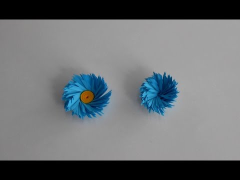 Cross Fringed Quilling Flowers - Tutorial