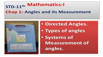 Std-11th  Maths-1 Chap.1Angles & It