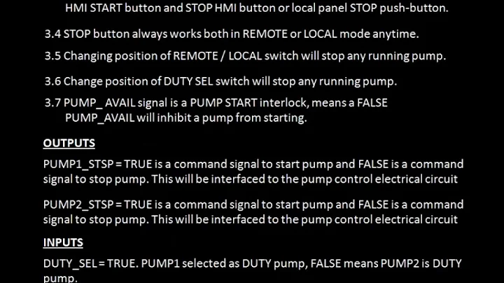PLC Prigramming 5  The Pump Control Duty  Standby