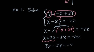 Algebra 1: 6.2 Solving Systems by Substitution
