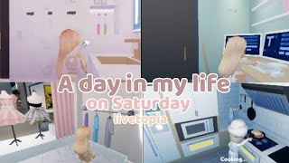 A day in my life 🍳🍉 • on Saturday • || Livetopia || Roblox Dav's ! 🎀 |