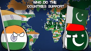 WHO DO THE COUNTRIES SUPPORT? India or Pakistan?  Alternative Mapping P14
