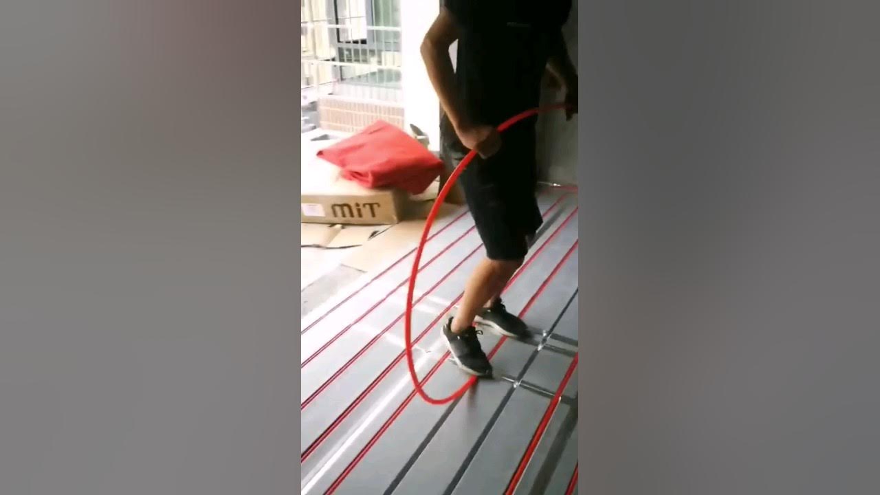 Indoor floor heating pipe laying YouTube