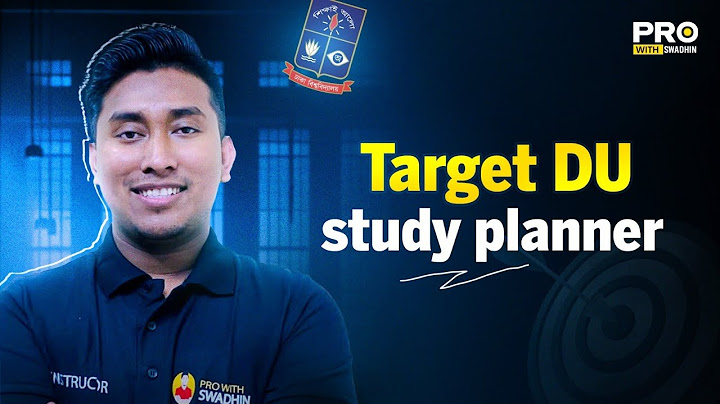 Target DU - Study Planner | ঢাকা বিশ্ববিদ্যালয় | Dhaka University Admission Test Preparation