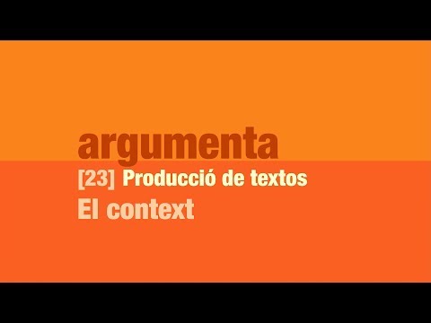 Vídeo: Sobre El Context I Els Objectius