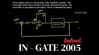 Lec 37 | IN - GATE 2005 | Compensators + Steady State Error - Detailed Explanation