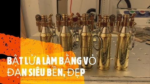 Bật lửa làm bằng vỏ đạn - Siêu bền đẹp #bậtlửavỏđạn#