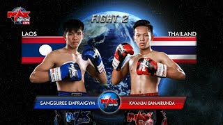 Sangsuree Empraigym (Laos) vs Yodnakrob Sor.Jor.Toipadrew (Thailand)