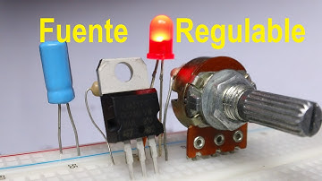 ✅ Fuente Regulada de voltaje variable (LM317) Variar velocidad Motor