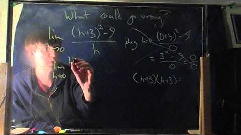 (OLD) Applied Calc 1, Episode 2: Limits with Equations