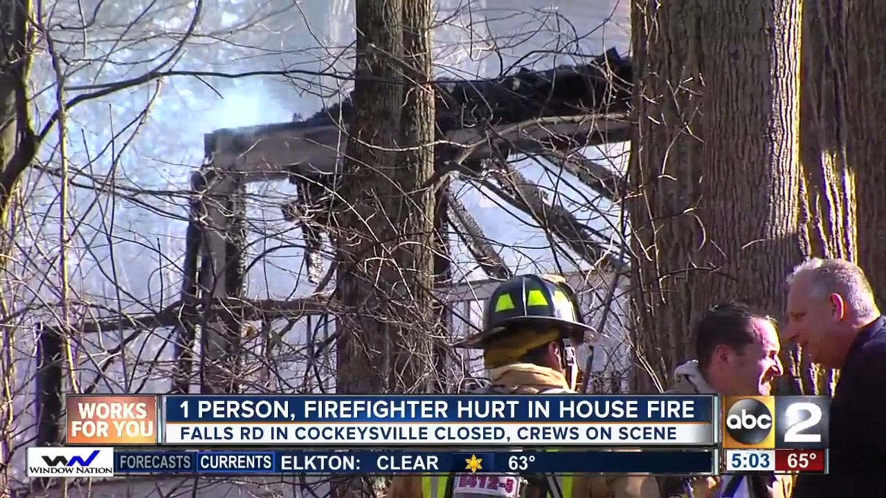 Crews battle 2 alarm fire in Baltimore County