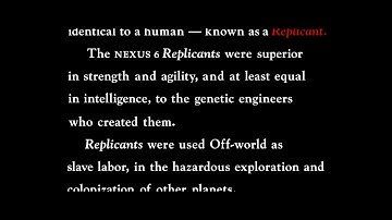 Blade Runner 2160p - Opening Intro Scroll