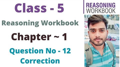 Class- 5 | Reasoning Olympiad Workbook |C- 1 | Patterns | Part - 1 | By - Sudhir Sir