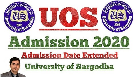 UOS | Annual Examination 2020 | Admission Form | University of Sargodha || Prof. Aadil Ghural