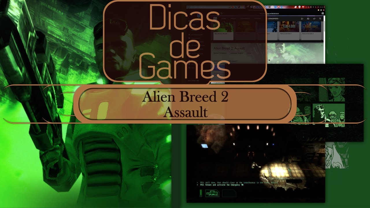 DICAS DE GAMES - Alien Breed 2 Assault rodando no Linux (GOG) - YouTube