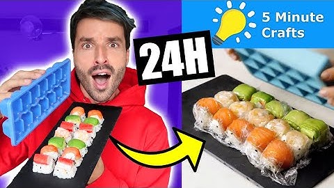 Je mange que des recettes 5 MINUTE CRAFTS pendant 24h - CARL IS COOKING